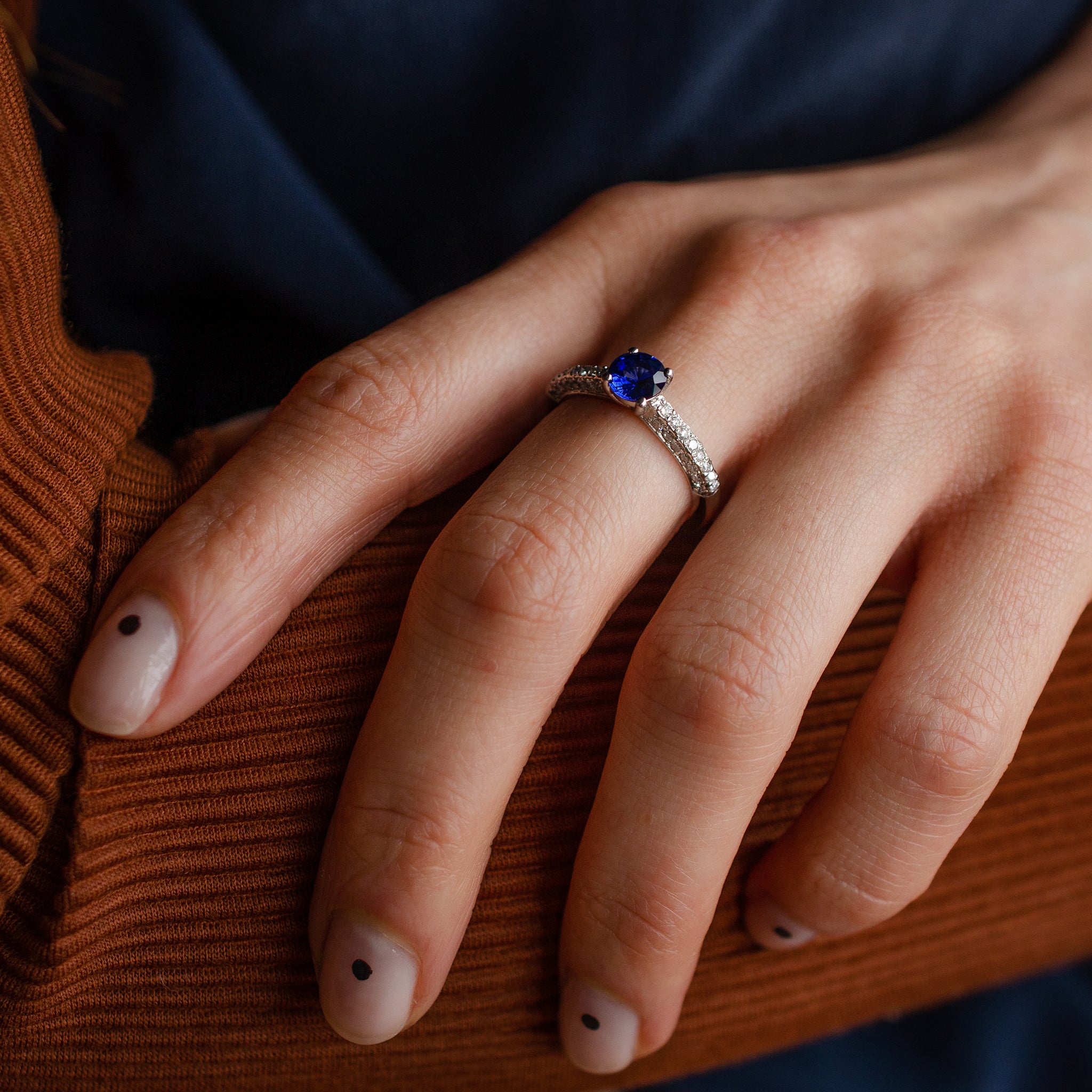 GIA Certified 5 Carat No Heat Burmese Sapphire Engagement Ring – Bella Rosa  Galleries