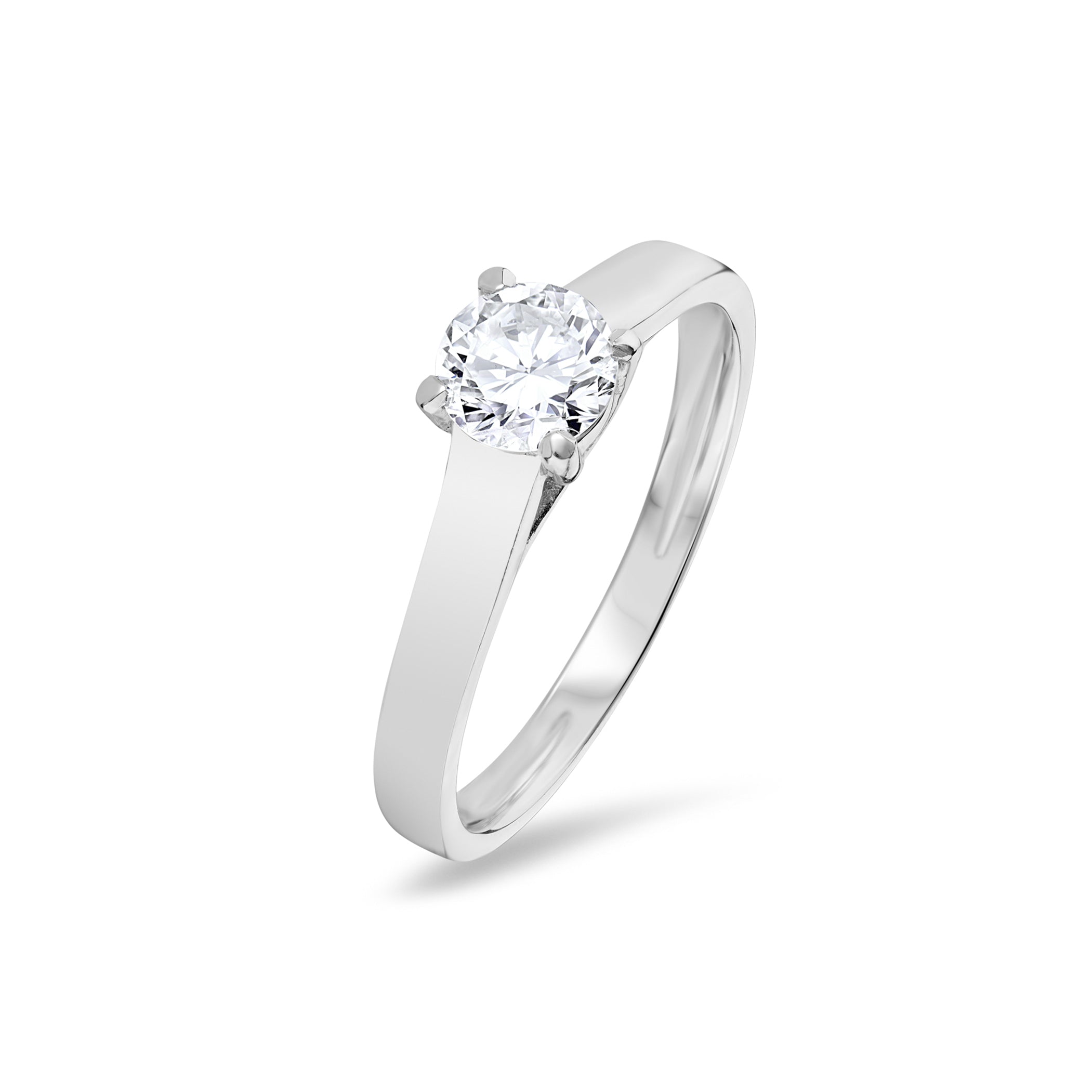 Round Brilliant Claw Set Solitaire Engagement Ring