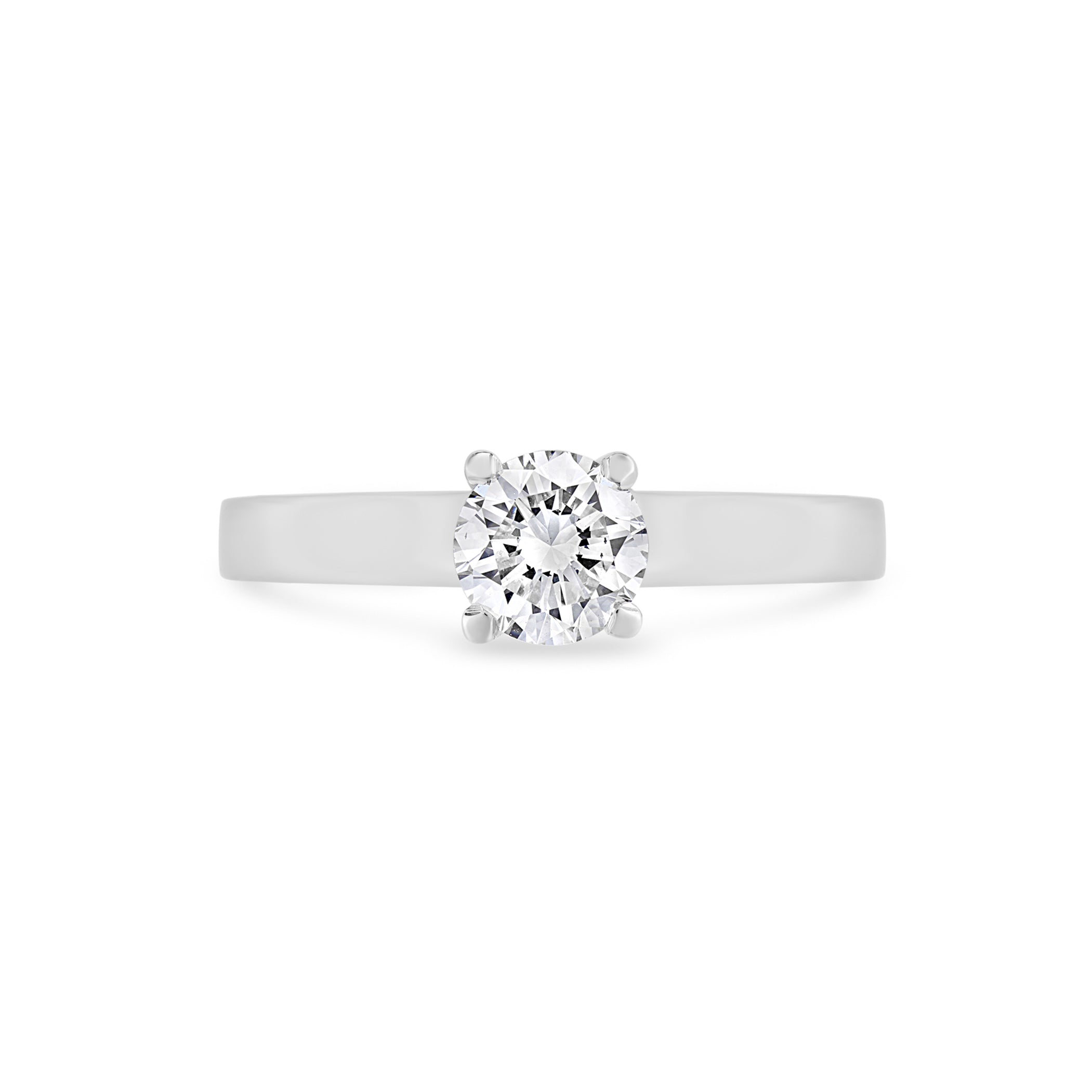 Round Brilliant Claw Set Solitaire Engagement Ring